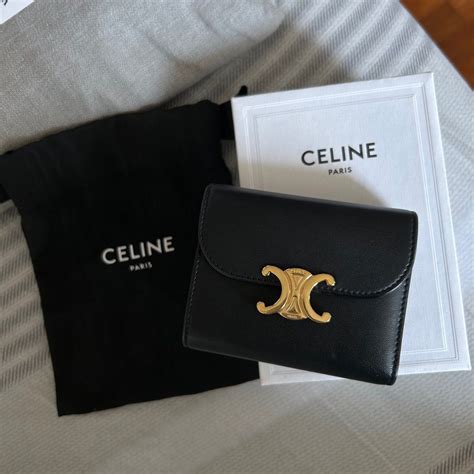 small celine wallets|Celine small triomphe wallet.